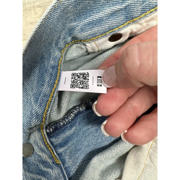 POLO RALPH LAUREN The Avery Boyfriend Distressed Patchwork Jeans Womens Size 34 - Picture 10 of 15